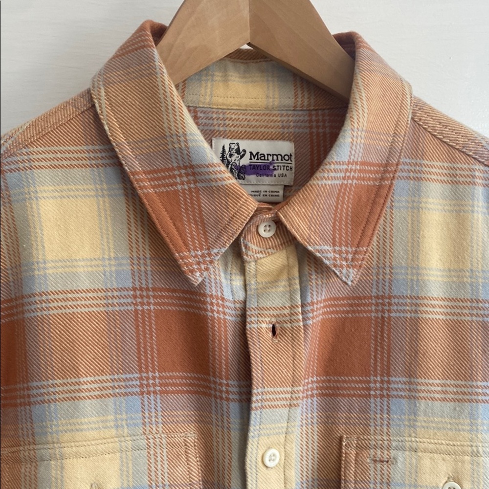 Marmot x Taylor Stitch Men’s Plaid Shirt - Size M, 100% cotton